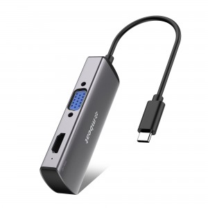 mbeat®  Elite X2 2-in-1 USB-C to 4K HDMI & VGA Dual Monitor Adapter - Ideal for Notebook/Laptop