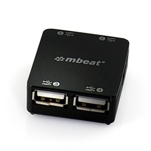 MBEAT USB-UPH110K 4 Port USB 2.0 Hub - USB 2.0 Plug and Play/ High Speed Interface/ Ideal for Notbook/PC/MAC users USB 2.0 Speed up to 480Mbps Weight: 22g
