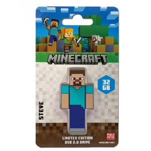 VERBATIM 66978 Minecraft Steve - Collector's Edition USB Flash Drive - 32GB - Steve. Retail Pack - Minecraft Movie 2025