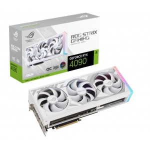 ASUS nVidia GeForce ROG-STRIX-RTX4090-O24G-WHITE RTX 4090 24GB GDDR6X White OC Edition
