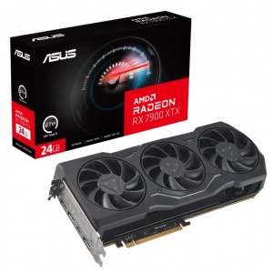 ASUS AMD Radeon RX7900XTX-24G RX7900 XTX 24GB GDDR6 2500 MHz Boost Clock/ 2300 MHz Game Clock,PCI Express 4.0, 1xHDMI,2xDP2.1,1xUSB-C