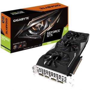Gigabyte nVidia GeForce GTX 1660 Gaming OC 6GB Graphic Card 7680x4320@60Hz 3xDP HDMI 4xDisplays Windforce 3X Cooling RGB 1860MHz