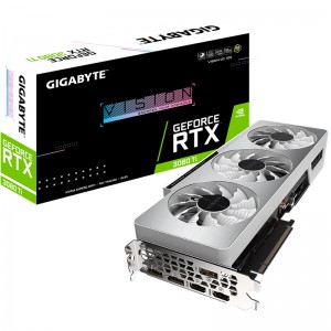 Gigabyte nVidia GeForce RTX 3080 Ti VISION OC 12G Video Card, PCI-E 4.0, 1710 Mhz Core Clock, 3x DisplayPort 1.4a, 2x HDMI 2.1