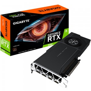 Gigabyte nVidia GeForce RTX 3090 TURBO 24G GDDR6X 1695 MHz PCIE4.0x16 7‎680x4320@60Hz 2xDP 2xHDMI SLI