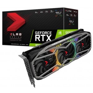 PNY GeForce RTX 3070 RGB 8GB XLR8 Gaming REVEL EPIC-X Triple Fan LHR 5888 Cuda 14Gbps 1500/1725MHz 8K@60Hz 3xDP 1xHDMI 4xDisplays Video Card