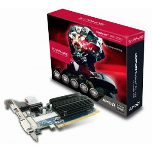SAPPHIRE AMD R5 230 1GB GDDR3 PCI-E VGA CARD, HDMI / DVI-D / VGA, LP Bracket Included