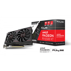 SAPPHIRE PULSE AMD RADEON™ RX 6500 XT GAMING GRAPHICS CARD OC 4GB GDDR6 AMD RDNA™ 2 HDMI / DP