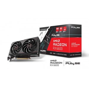 SAPPHIRE PULSE AMD Radeon RX 6600 Gaming Graphics Card 8GB GDDR6, AMD RDNA 2, HDMI/DP