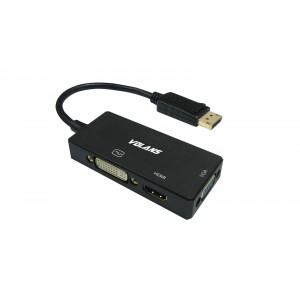 Volans DisplayPort to HDMI (4K) / DVI / VGA Converter VL-DPHDV-4K