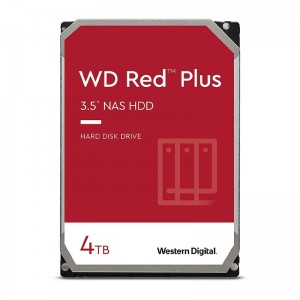 Western Digital WD Red Plus 4TB 3.5' NAS HDD SATA3 5400RPM 128MB Cache CMR NASware 3.0 Tech