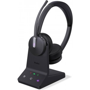 YEALINK WH64-H-D-CH-MS (WH64) BLUETOOTH DECT MS STEREO HYBRID HEADSET, WDD60, BHC70 CHARGING STAND