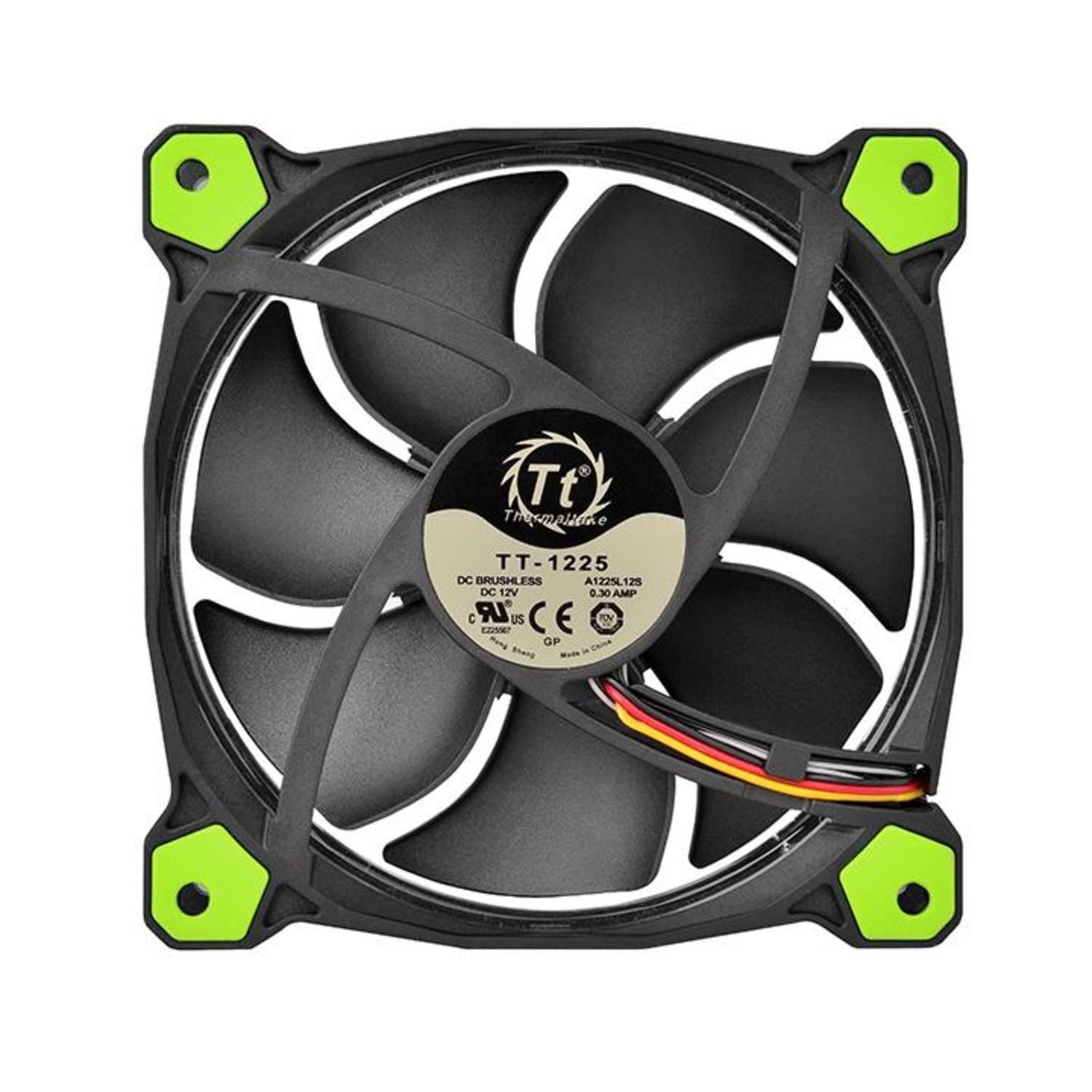 Thermaltake Riing 12 Green LED Radiator Case Fan Wind Blocker Frame CC