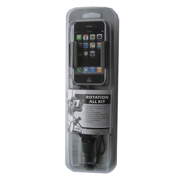 Allkit iPod/iPhone Handsfree Car Kit & FM Transmitter PC MEAL