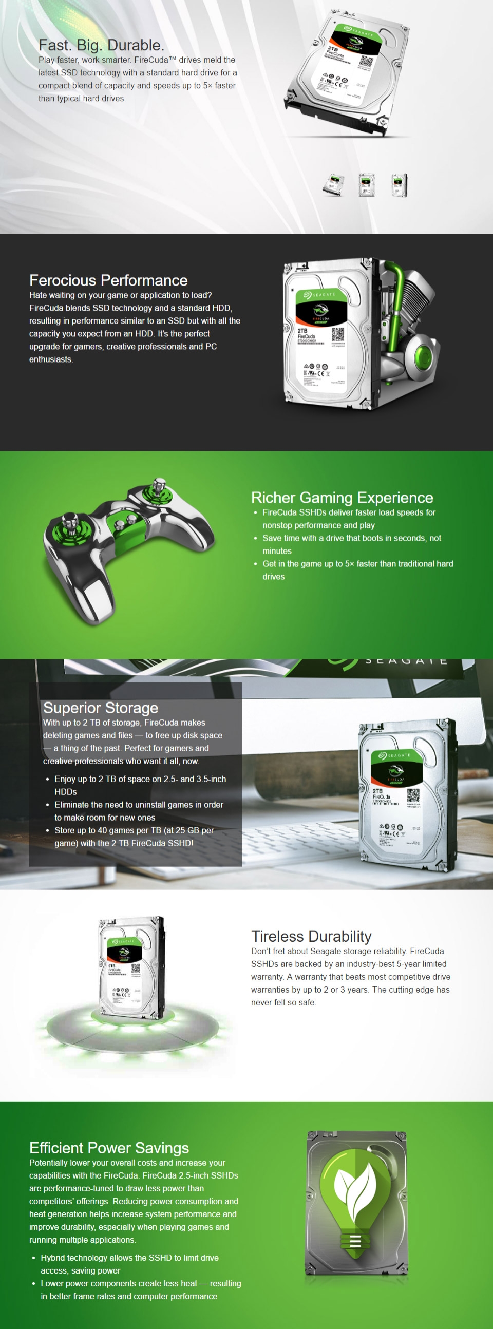 ST2000DX002 FireCuda（2TB SSHD 3.5インチ SATA 6G 7200rpm 64MB